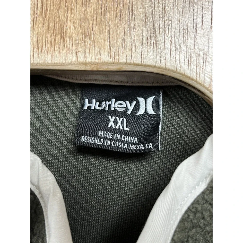 Hurley Midland Burrito Full Zip Fleece Vest Mens Size XXL‎ NWT